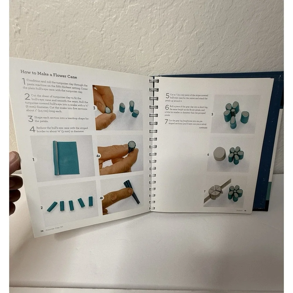 Polymer Clay 101 Book with DVD - Beginner‎ Craft Techniques Jewelry Canes Crafts